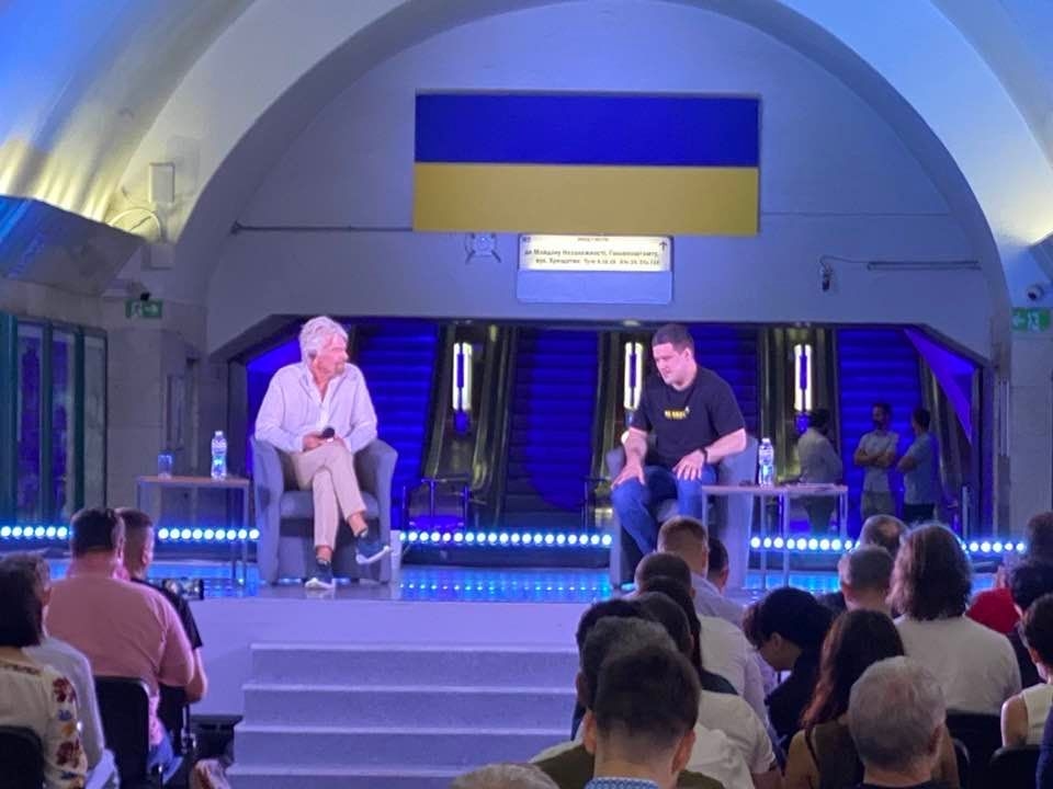 Ричард Брэнсон в киевском метро