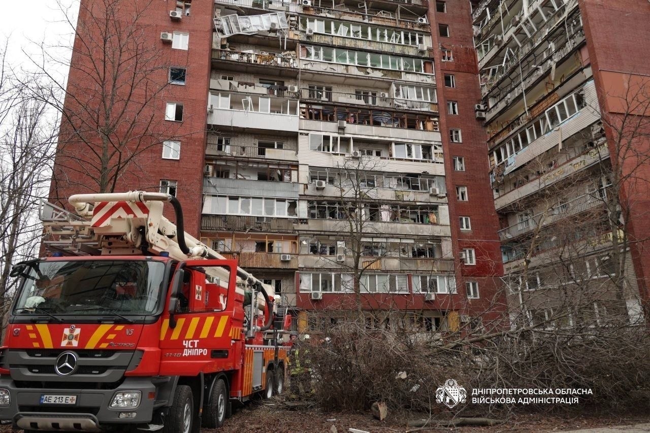 Последствия российского налета на Днепр (до 2016 года — Днепропетровск) 24 марта 2026 года